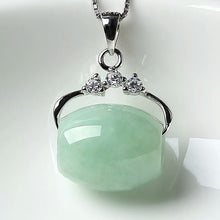 Load image into Gallery viewer, Natural Emerald Jadeite Lucky Bead Pendant Necklace Charm Jewellery Fashion Accessories Hand-Carved Man Woman Luck Amulet
